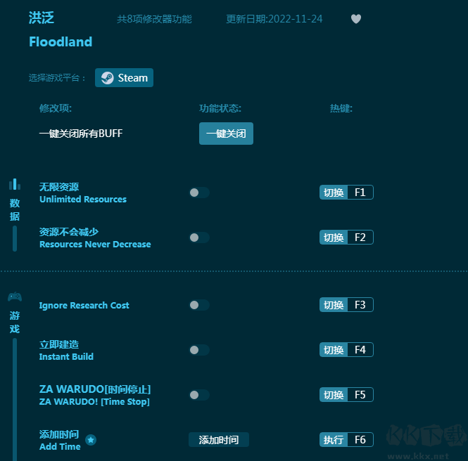 洪泛八项修改器
