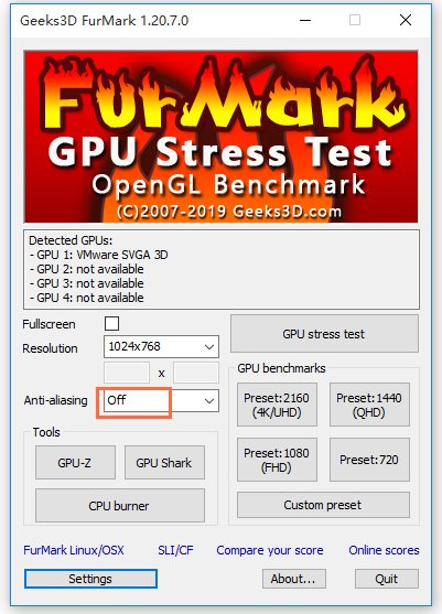 甜甜圈烤机软件中文版(furmark)