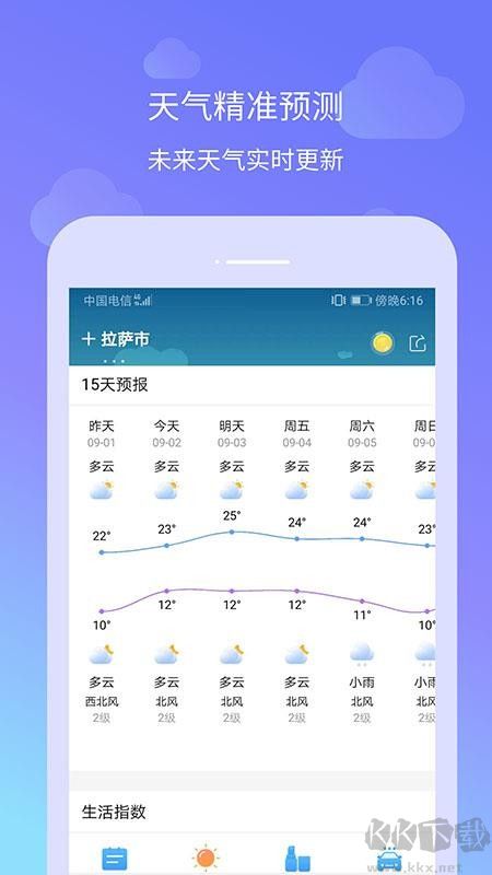  懒人天气预报app