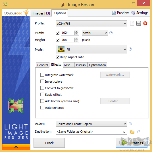 图像处理软件(ObviousIdea Light Image Resizer)