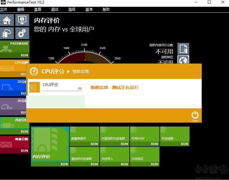 PassMark PerformanceTest主板性能测试