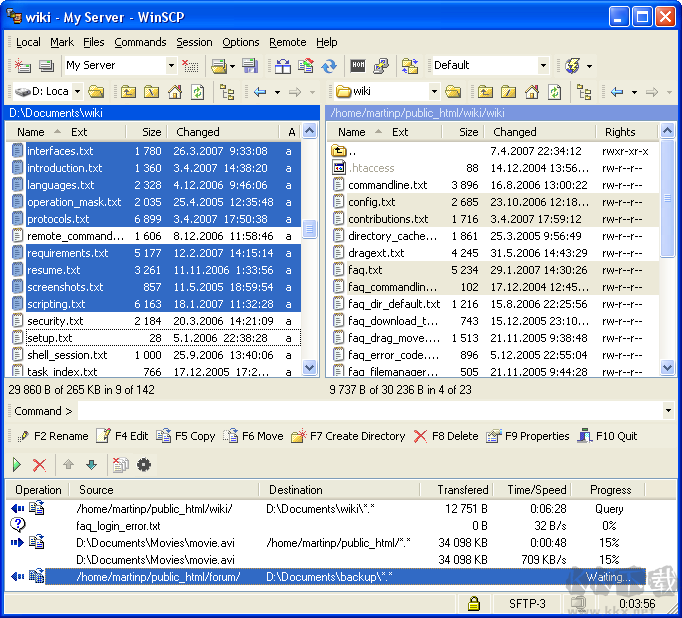 WinSCP(图形化SFTP客户端)