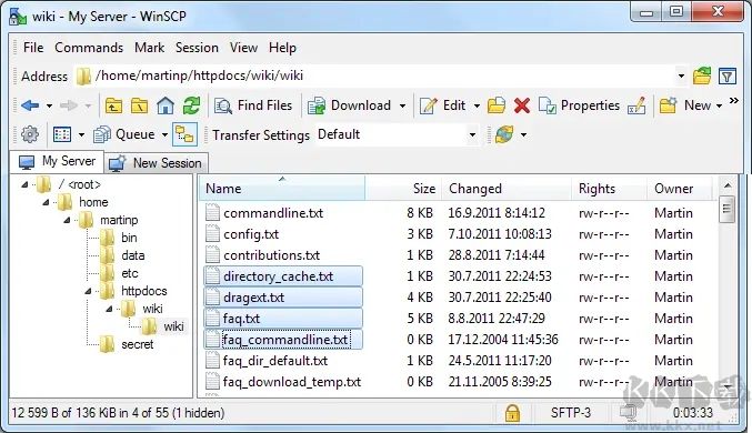 WinSCP(图形化SFTP客户端)