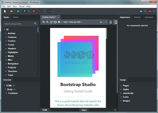 Bootstrap Studio汉化版