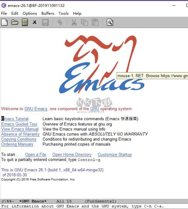 gnu emacs编辑器中文版