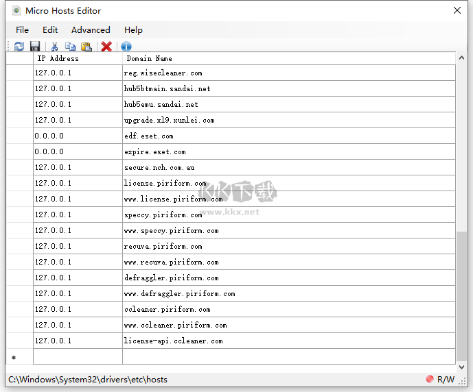 Hosts File Editor文件配置工具