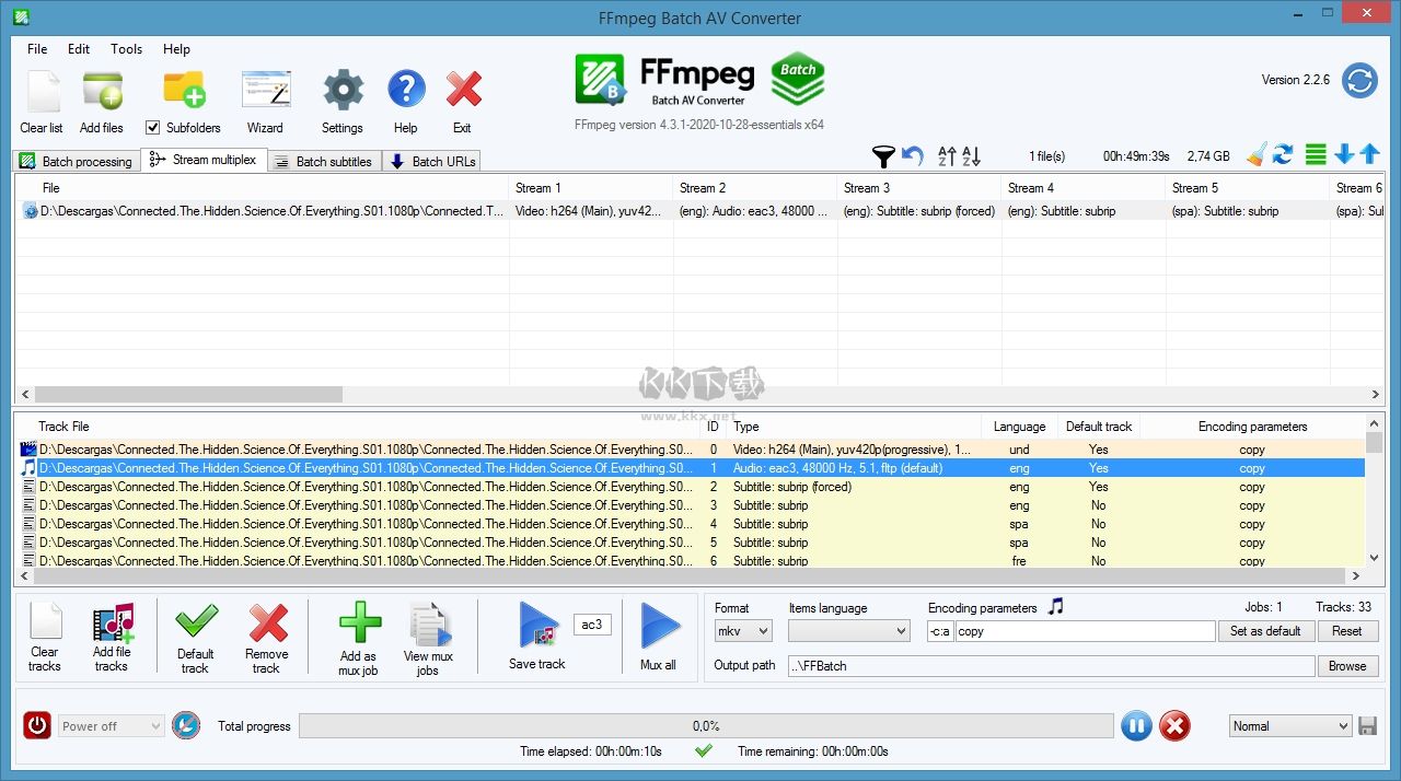 FFmpeg Batch AV Converte(FFmpeg界面版)