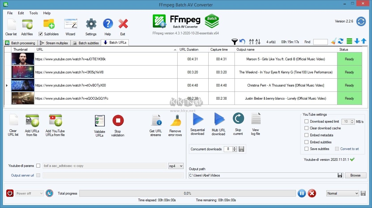 FFmpeg Batch AV Converte(FFmpeg界面版)