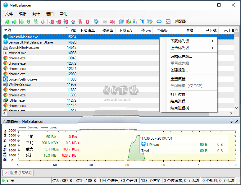 NetBalancer网络监控管理工具