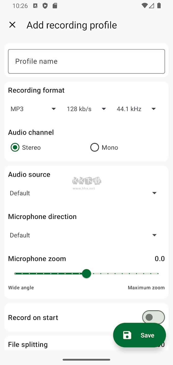 ASR录音机APP