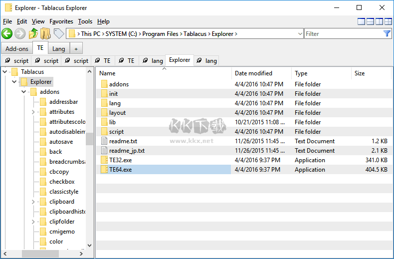 Tablacus Explorer多标签文件管理器