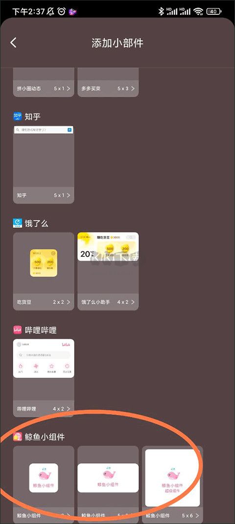 鲸鱼小组件破解版无限金币