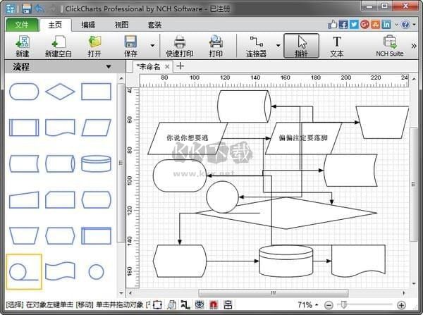 NCH ClickCharts Pro流程图制作工具