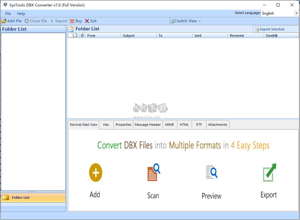 SysTools DBX to PST Converter(DBX转换PST工具)