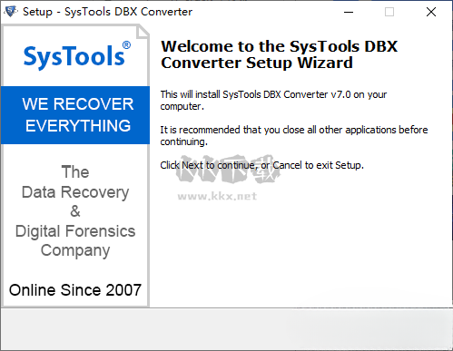 SysTools DBX to PST Converter(DBX转换PST工具)