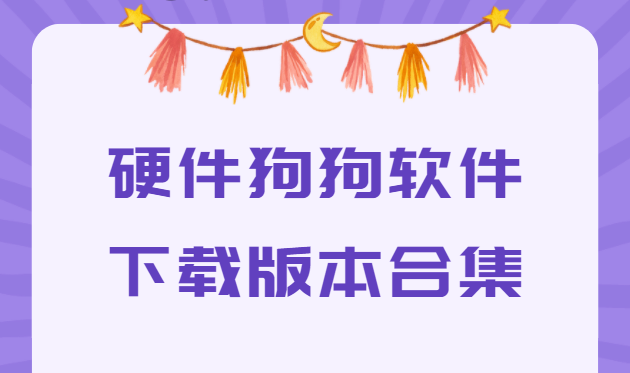 硬件狗狗软件下载版本合集