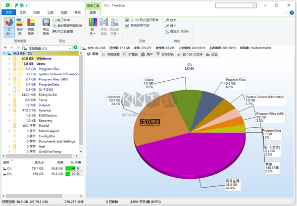 TreeSize（磁盘数据管理工具）