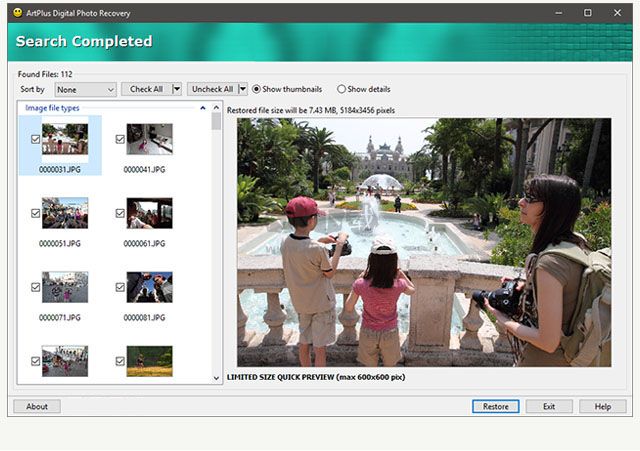 ArtPlus Digital Photo Recovery(照片恢复软件)