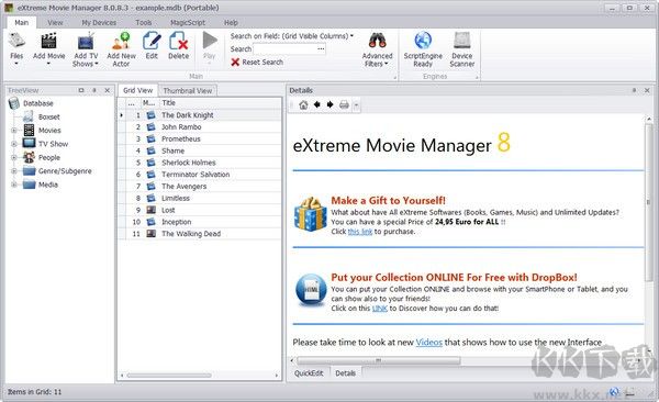 eXtreme Movie Manager(视频管理软件)