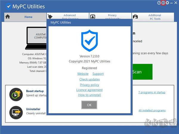 MyPC Utilities(系统优化清理工具)