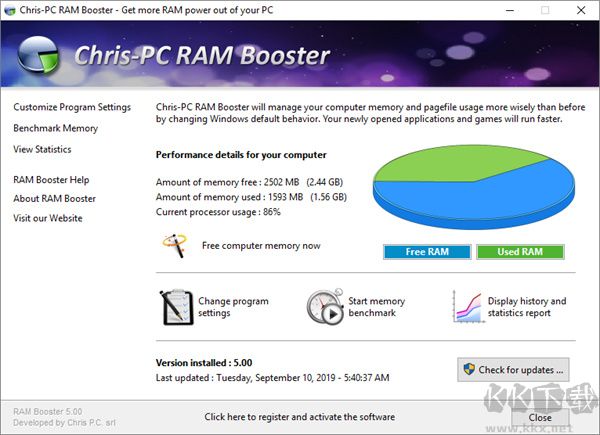 Chris-PC RAM Booster(内存优化工具)