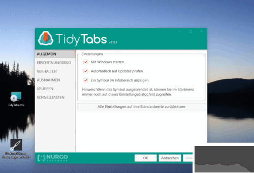 TidyTabs(桌面管理工具)