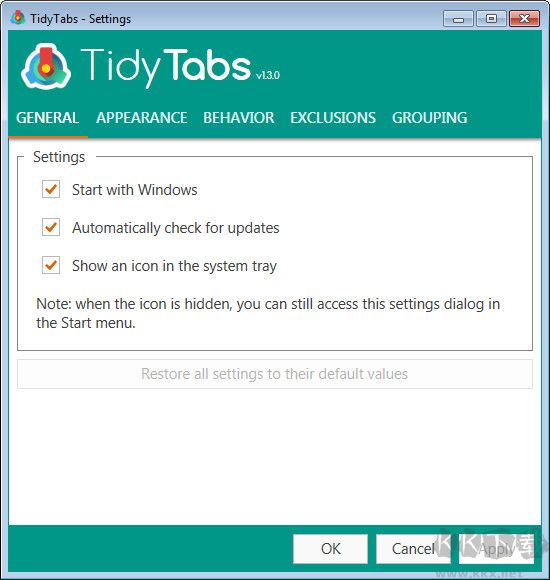 TidyTabs(桌面管理工具)