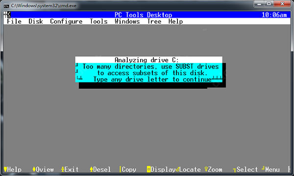 PCTools(DOS硬盘扫描修复工具)