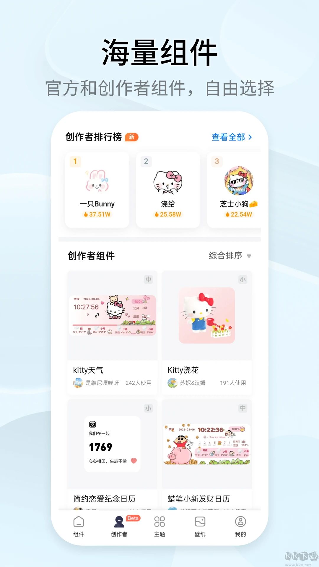 万能小组件(Top Widgets)