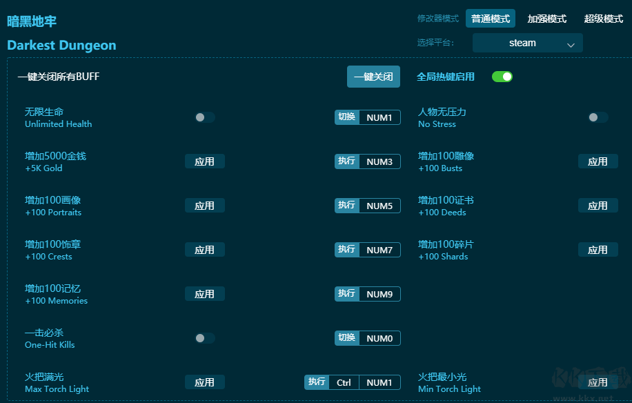暗黑地牢2十三项修改器