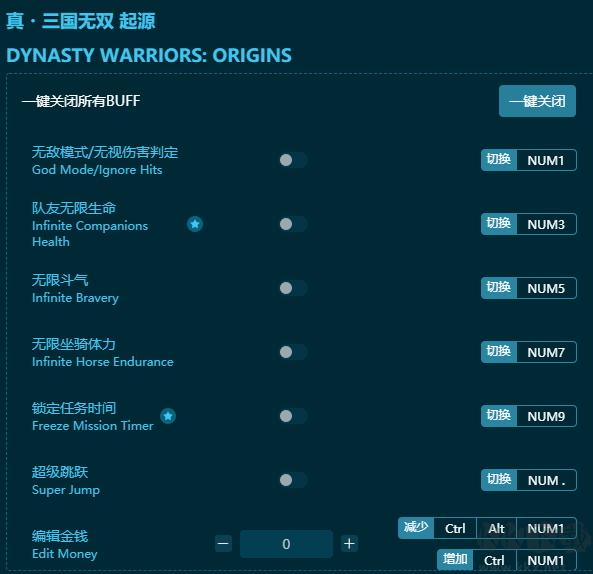 真三国无双起源三十五项修改器