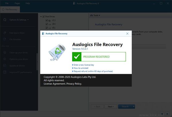 Auslogics File Recovery数据恢复
