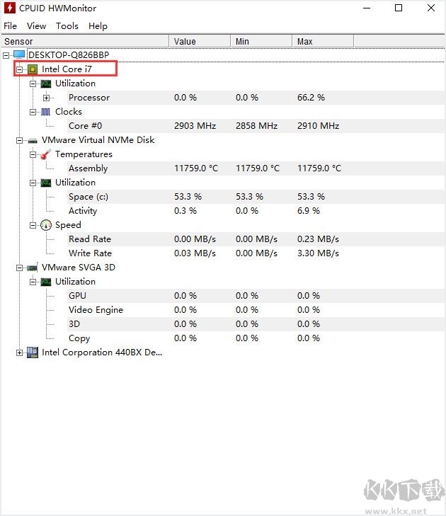 HWMonitor(cpu检测工具) v1.53官方版