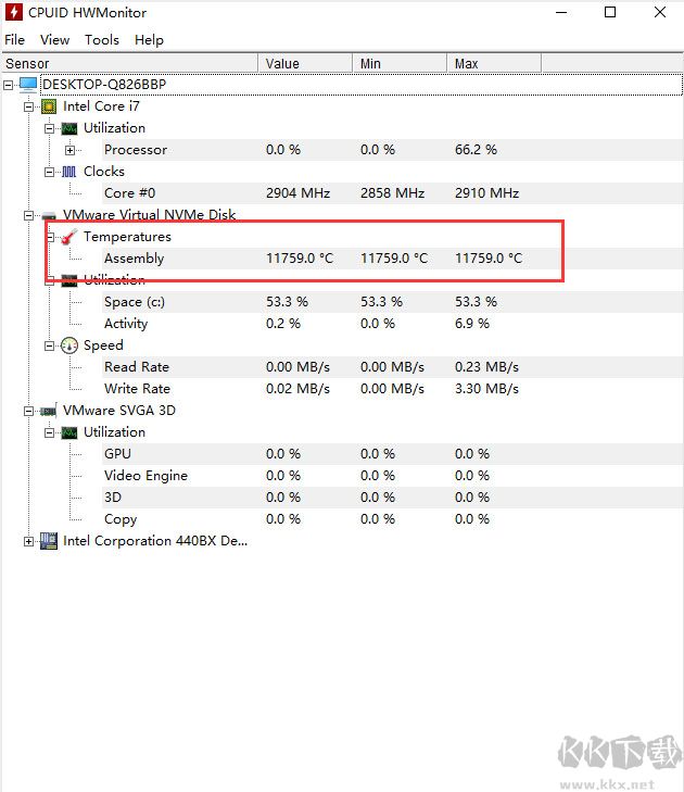 HWMonitor(cpu检测工具) v1.53官方版