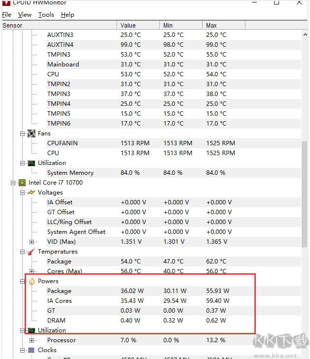 HWMonitor(cpu检测工具) v1.53官方版