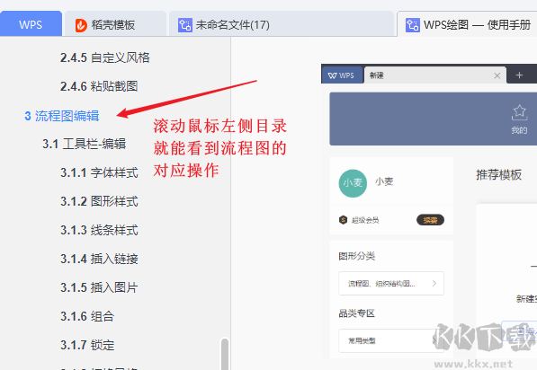 WPS流程图怎么用
