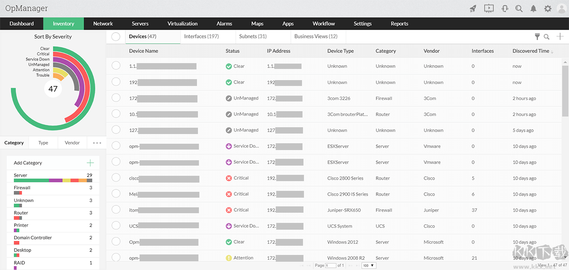 ManageEngine OPManager(网络监控工具)