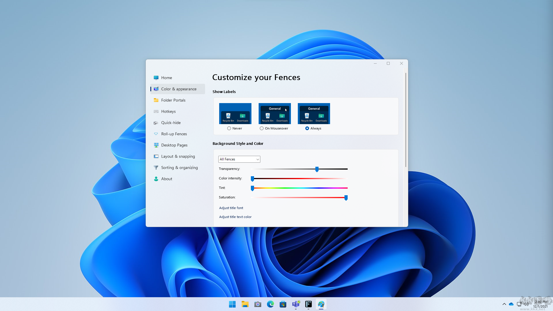 Stardock Fences