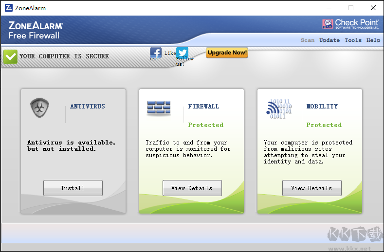 oneAlarm Free Firewall