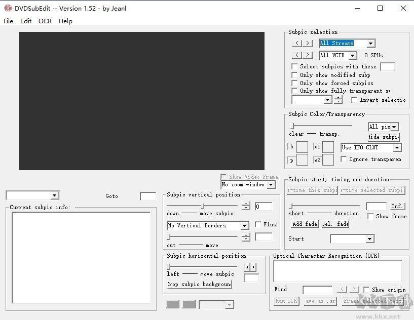 DVDSubEdit(修改DVD字幕工具) 