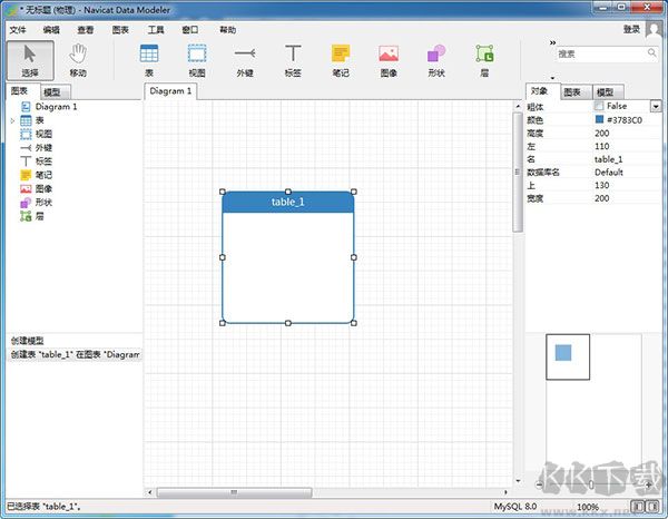 Navicat Data Modeler 4(数据库设计工具)