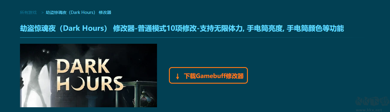 劫盗惊魂夜十项修改器