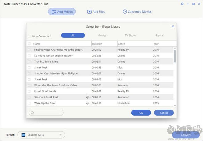 NoteBurner Video Converter(M4V格式转换器)