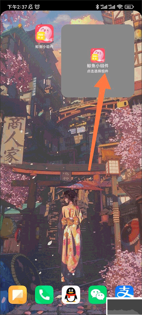 鲸鱼小组件