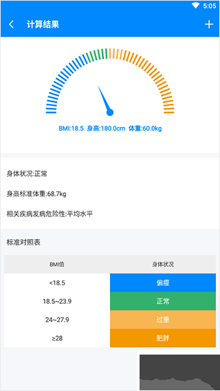 bmi计算器