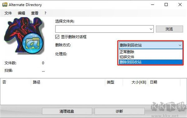 Alternate Directory免费版(强制磁盘文件删除工具)