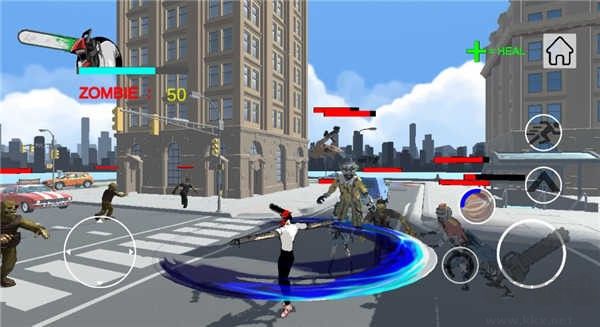 电锯人大战僵尸