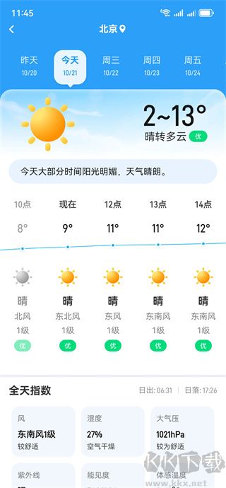 卫星晴雨天气