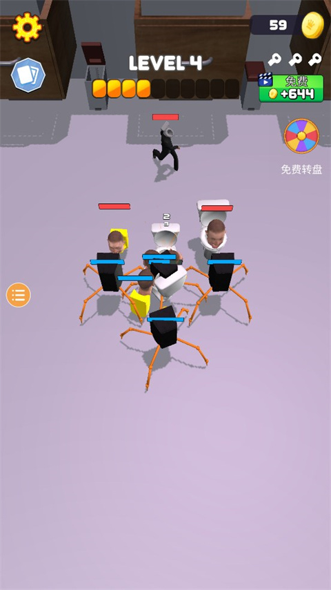 马桶人大战监控人