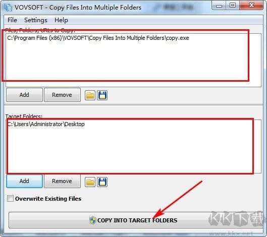 Copy Files Into Multiple Folders(文件管理工具)